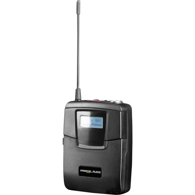 Parallel IrDA 100ch UHF beltpack transmitter with LCD display and battery indicator 650MHz